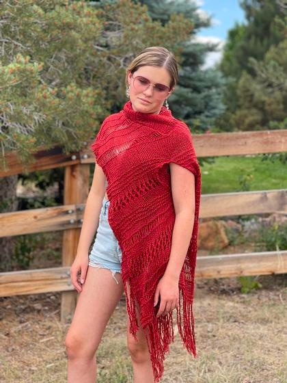 Palmdale Wrap Stylish Cozy Knitting Pattern KnitPicks