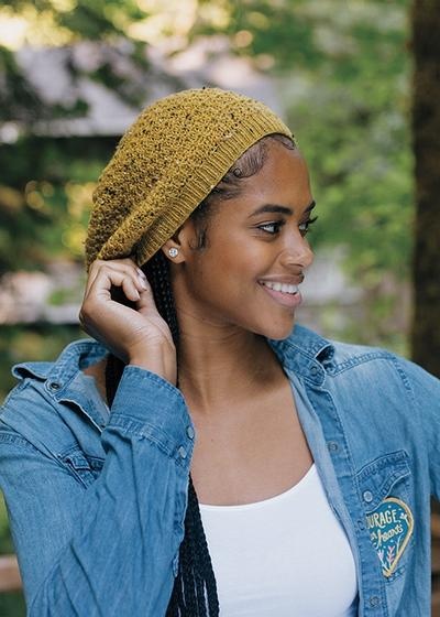 Autumn Harvest Slouch Hat - knitting pattern