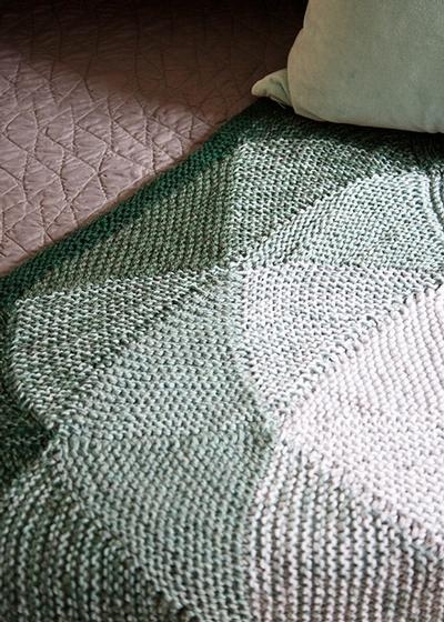 Flower blanket knitting online pattern