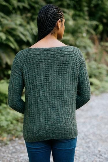 idem hand stitch waffle pullover | editorapassarinho.com.br