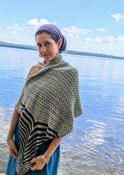 Beach Glass Shawl (Knit) - Version 2