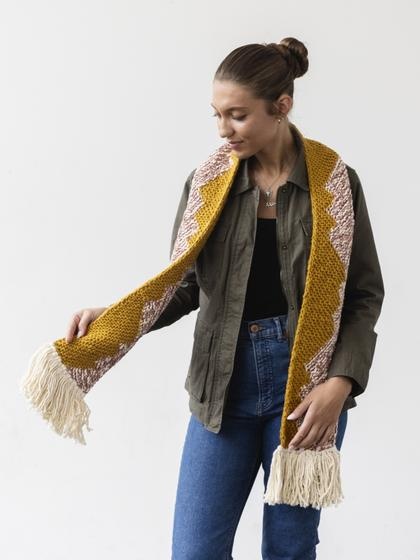 Amber Waves Scarf - knitting pattern