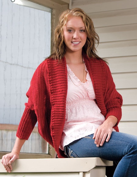 Cozy Cocoon Shrug - knitting pattern