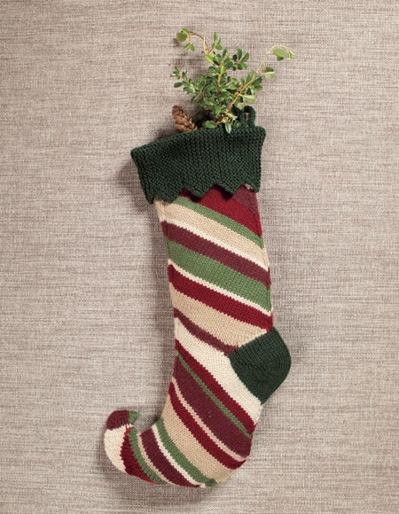 Elf Stocking - knitting pattern