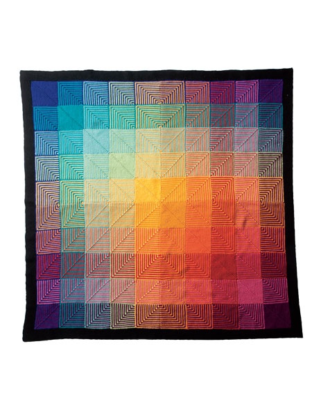 Knit Picks Hue Shift Afghan Knitting Pattern Kit (Rainbow)