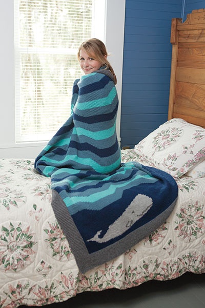 Happy Place Afghan - Ocean Pattern - knitting pattern