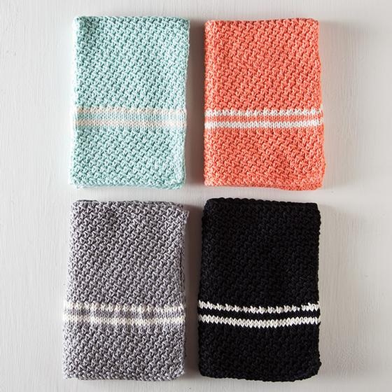 Dish Cloths Dish Rags Wash Cloths Set of 3 Made With 100% Cotton Multi  Variegated Ready to Ship 