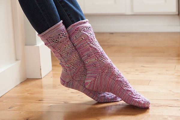 Wildflowers Socks - knitting pattern