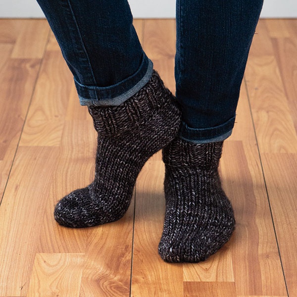 Chunky Slippers - knitting pattern