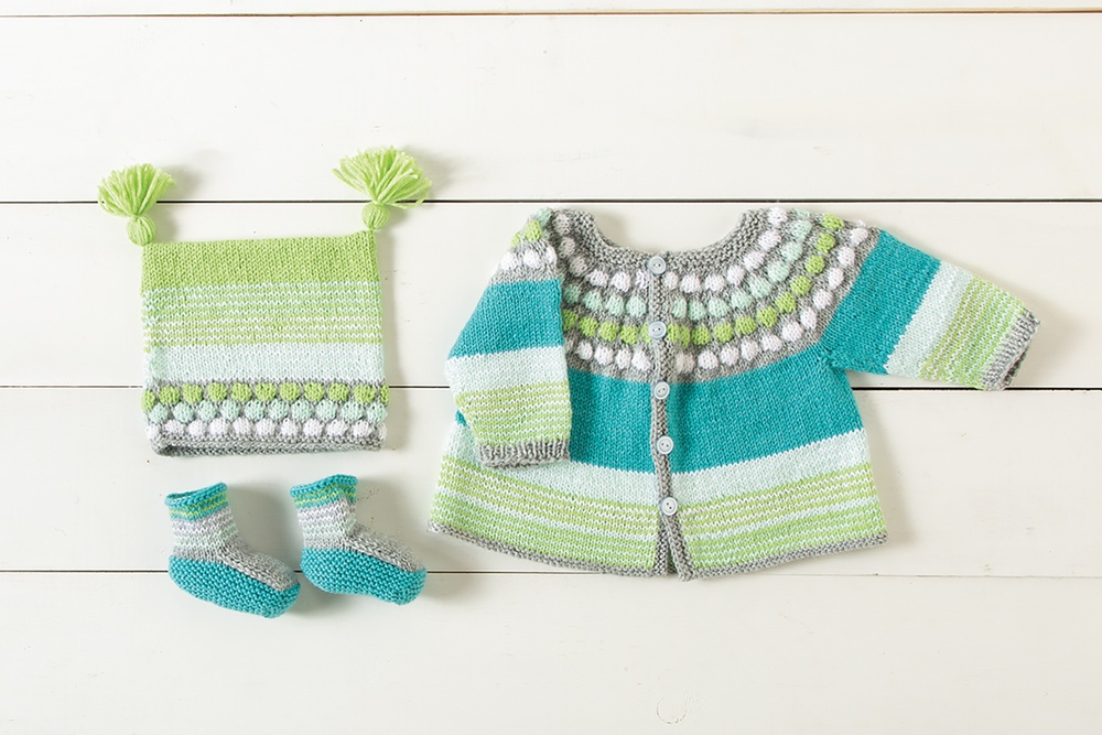 Adorable Little Bubbles Baby Set - KnitPicks