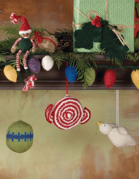 Tidings of Joy Holiday Ornaments - knitting pattern