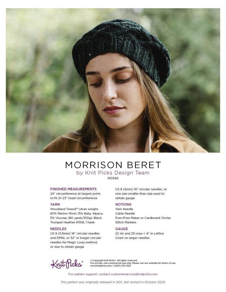 Morrison Beret | KnitPicks.com