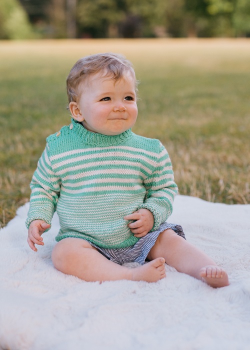 Soft & Stripy Pullover - knitting pattern