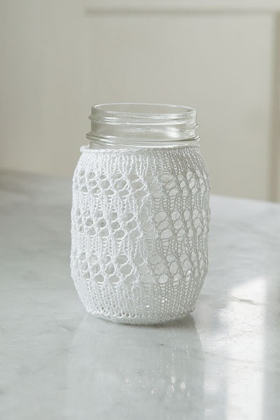 Eyelet Lace Mason Jar Cozy