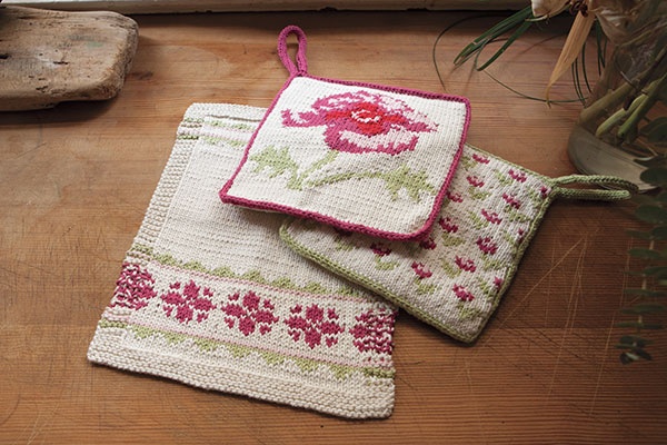 Floral Crochet Kitchen Set 