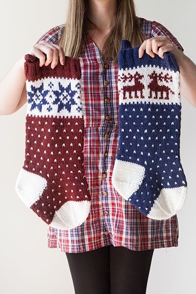 Holiday Stockings - knitting pattern