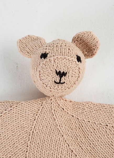 Knitted security blanket hot sale