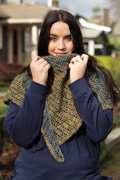 Boothbay Harbor Shawlette - knitting pattern