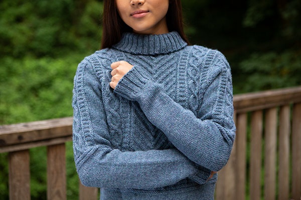 Gray Days Gansey | KnitPicks.com