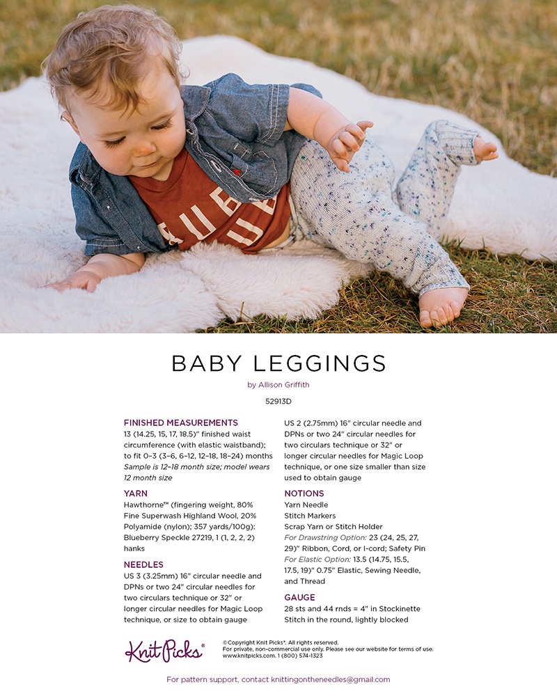 Baby Leggings Sewing Pattern