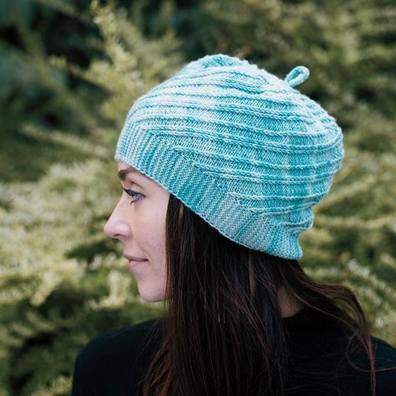 Helicoid Hat - Fingering - knitting pattern