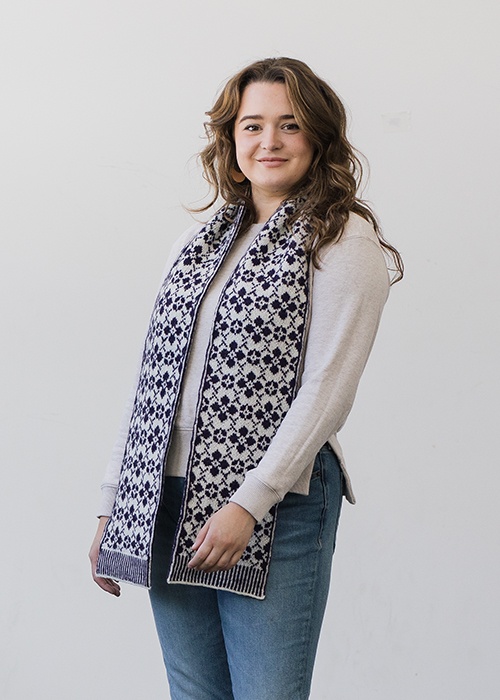 Clematis Scarf - knitting pattern