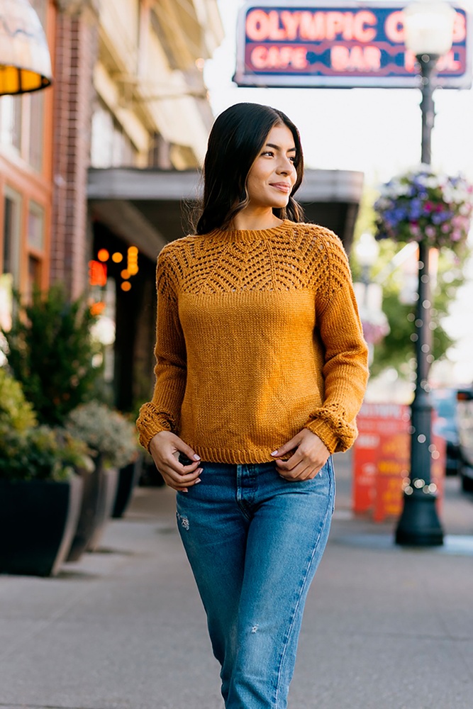 Autumn Lines Pullover - knitting pattern