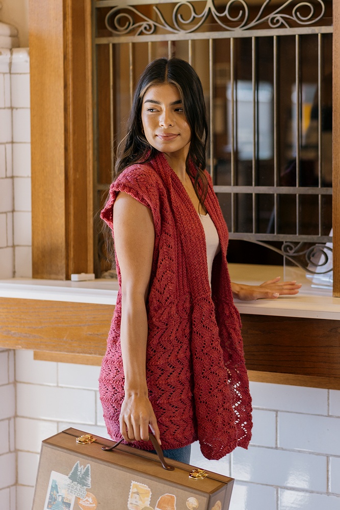 Boho Lace Vest - knitting pattern