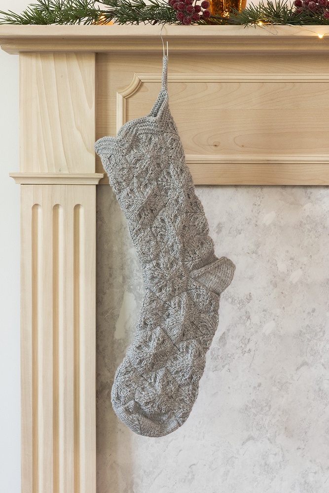 Let It Snow Stocking - knitting pattern