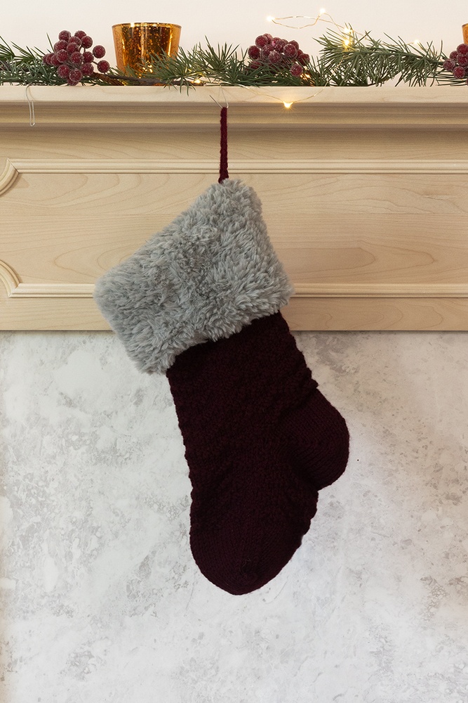 Santa's Stocking - knitting pattern