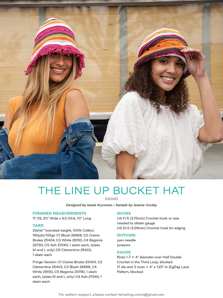 The Line Up Bucket Hat | Crochet.com