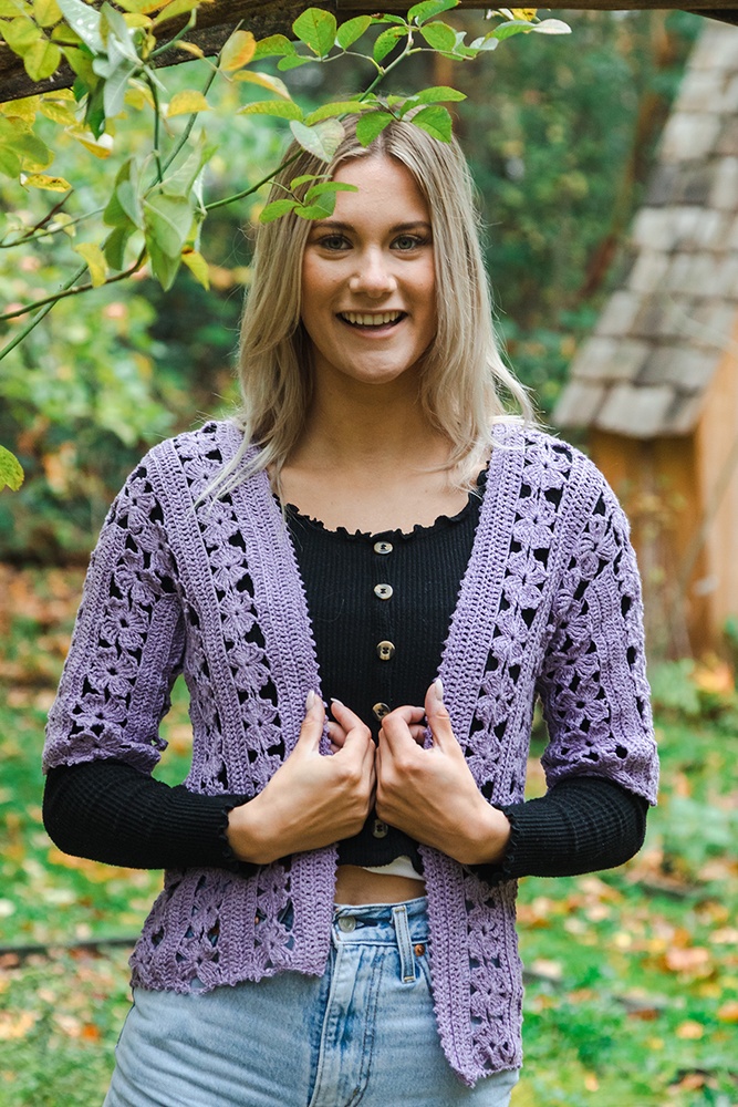 Baby's Breath Sleeveless Cardigan pattern by Olivia Kent