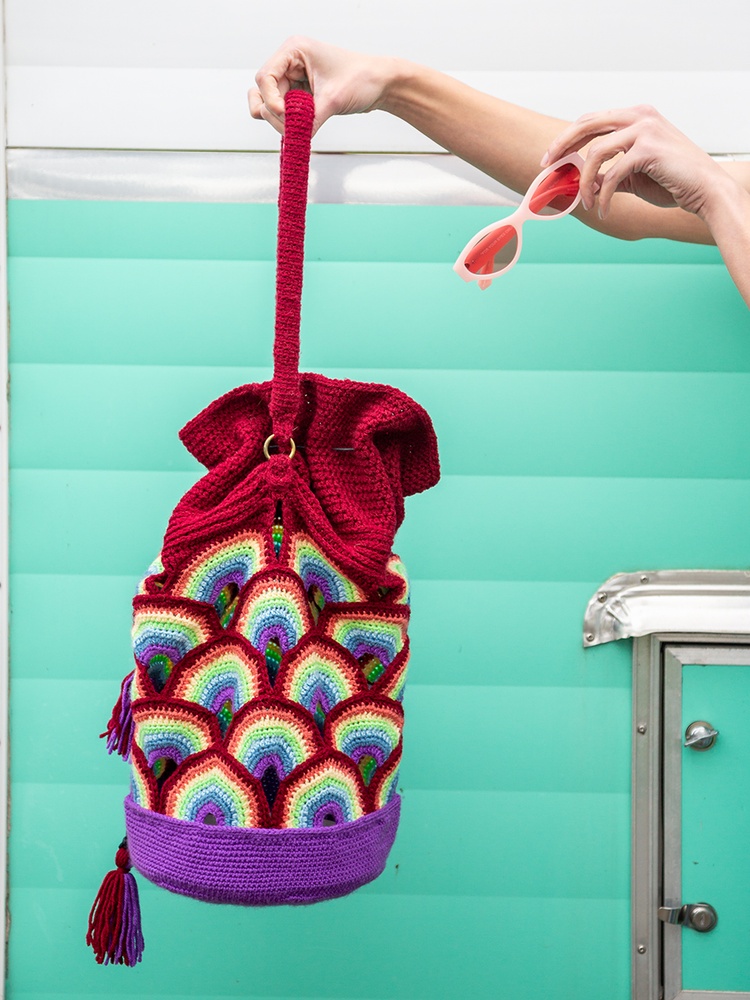 Rainbow Baby Bucket Bag