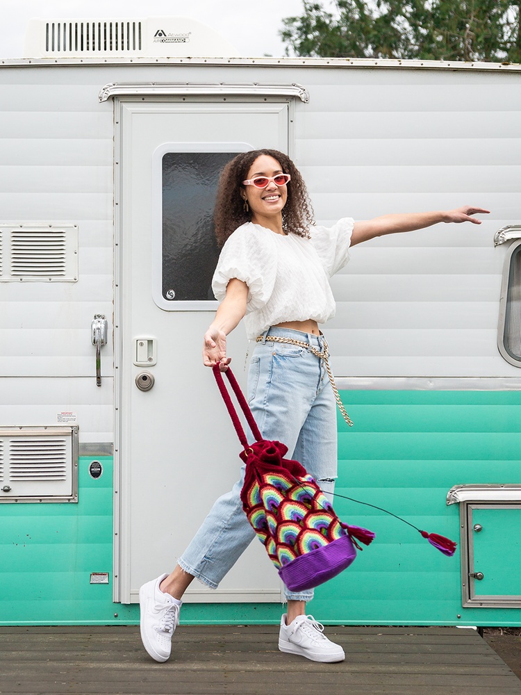 Rainbow Bucket Bag