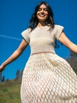 sundance sweep of lace dress Sundance Lace Bodice Dress Ivory Online
