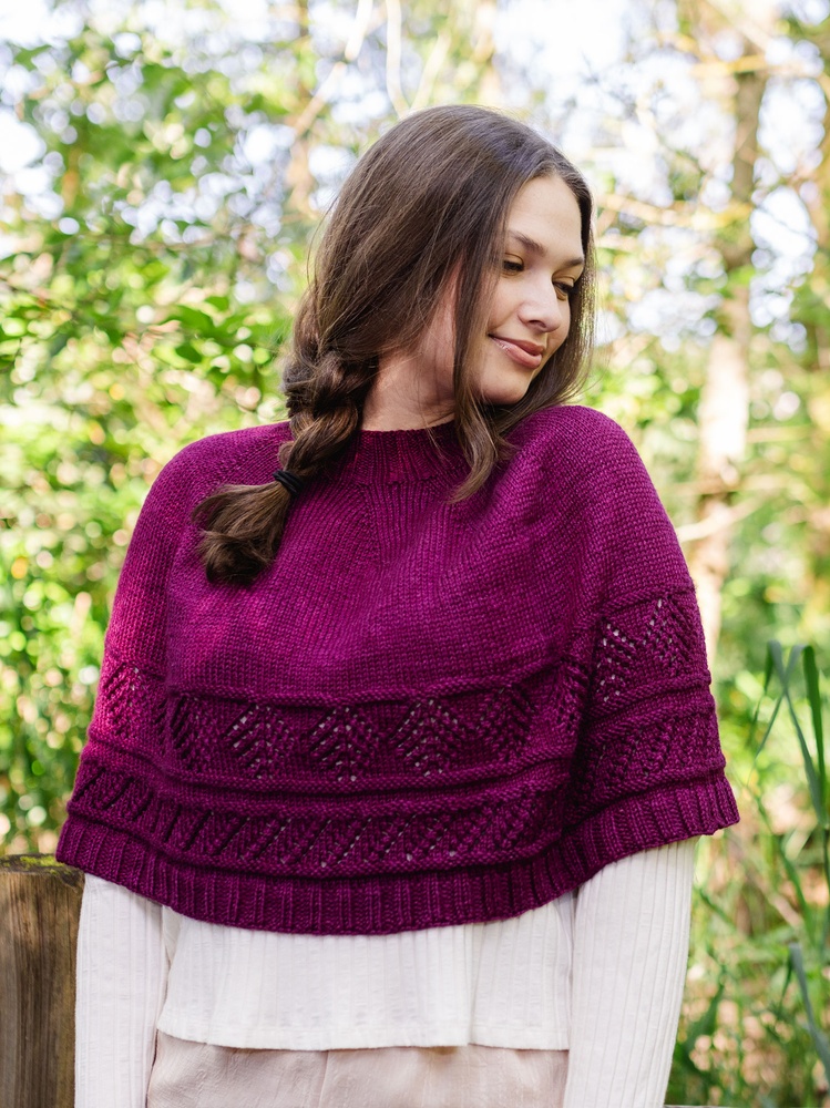 Sumire Poncho - knitting pattern