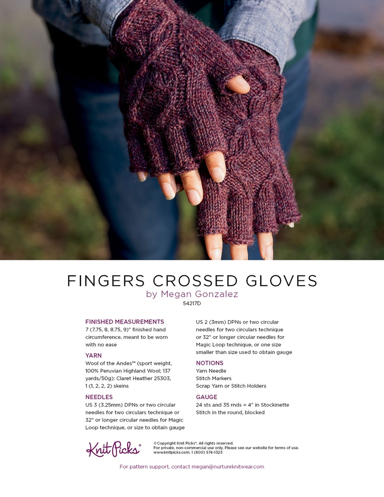 All Fingers Gloves Free Knitting Patterns - Knitting Pattern