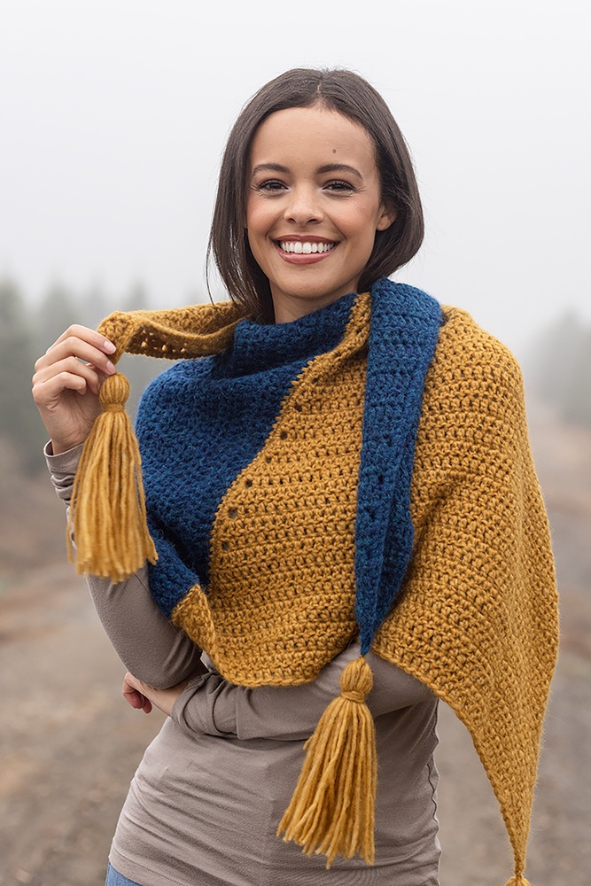 Mohair Scarf Light Yellow Shawl Cold Snap Shawl Cozy Crochet Pattern