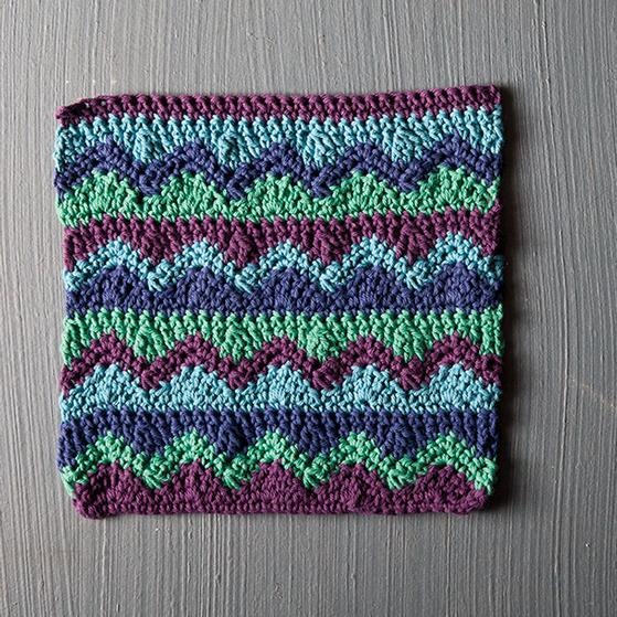 Mismatched Crochet Dishcloth - knitting pattern