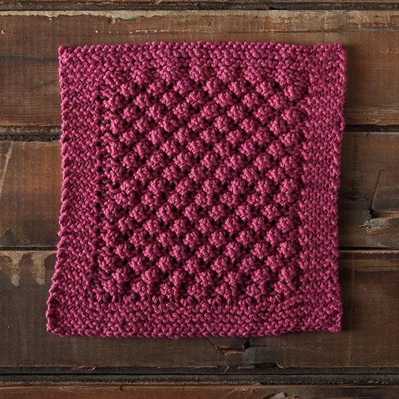 Loganberry Dishcloth - knitting pattern