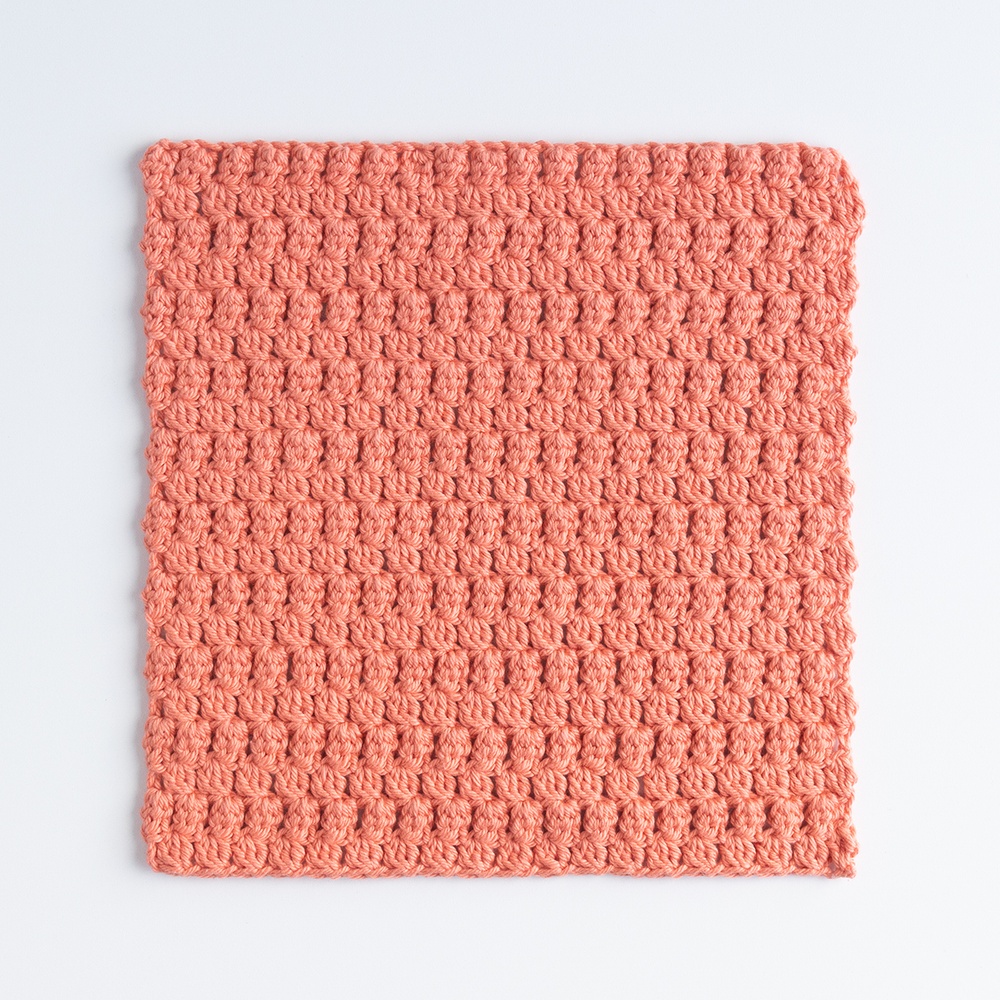 Little Leaves Crochet Dishcloth - knitting pattern