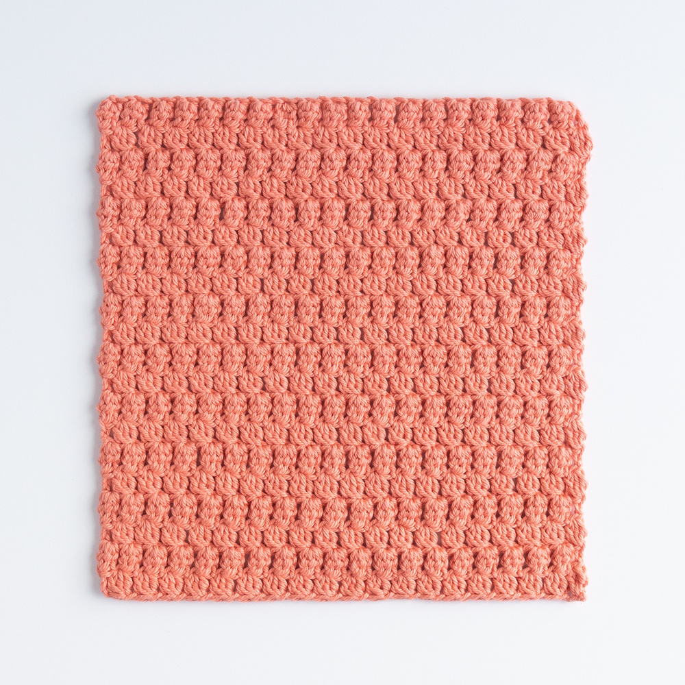 Little Leaves Crochet Dishcloth - knitting pattern