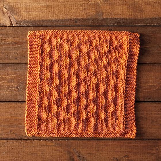 Chain Link Dishcloth - knitting pattern