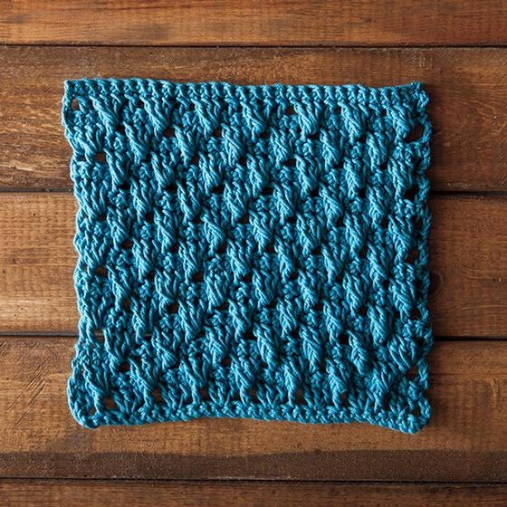 Dancing Shells Crochet Dishcloth - knitting pattern