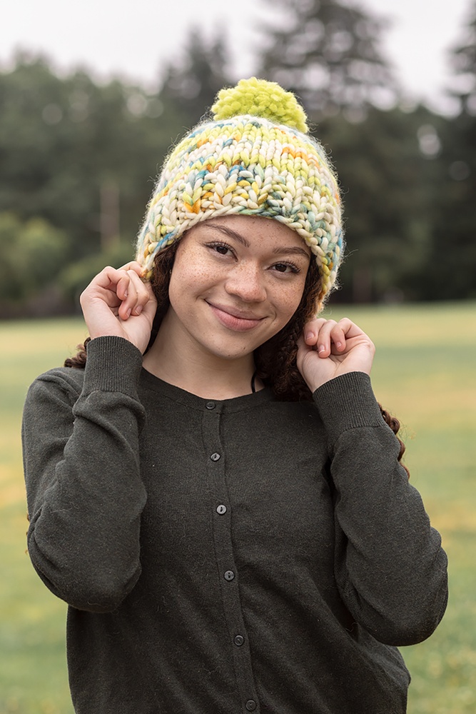 Beginner's Knitted Hat Kit - Choose Your Color - Expression Fiber