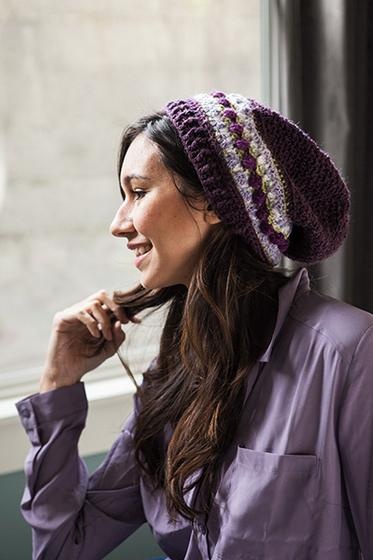 Plum Pudding Slouch - knitting pattern