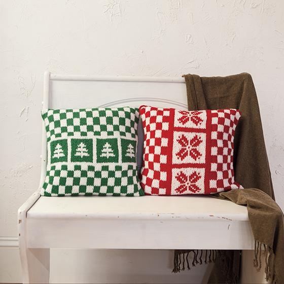 Holiday Pillow Set - knitting pattern