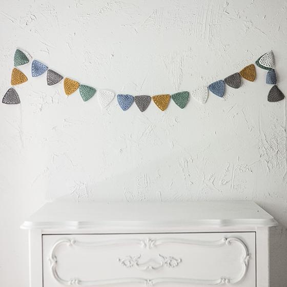 Bitty Bunting String - knitting pattern