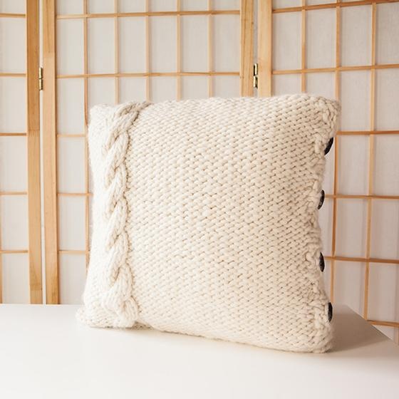 Cable Me Cozy Pillow Cover - knitting pattern