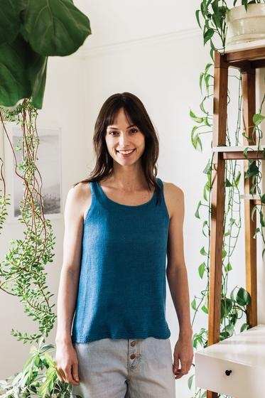 Split Back Tank - knitting pattern